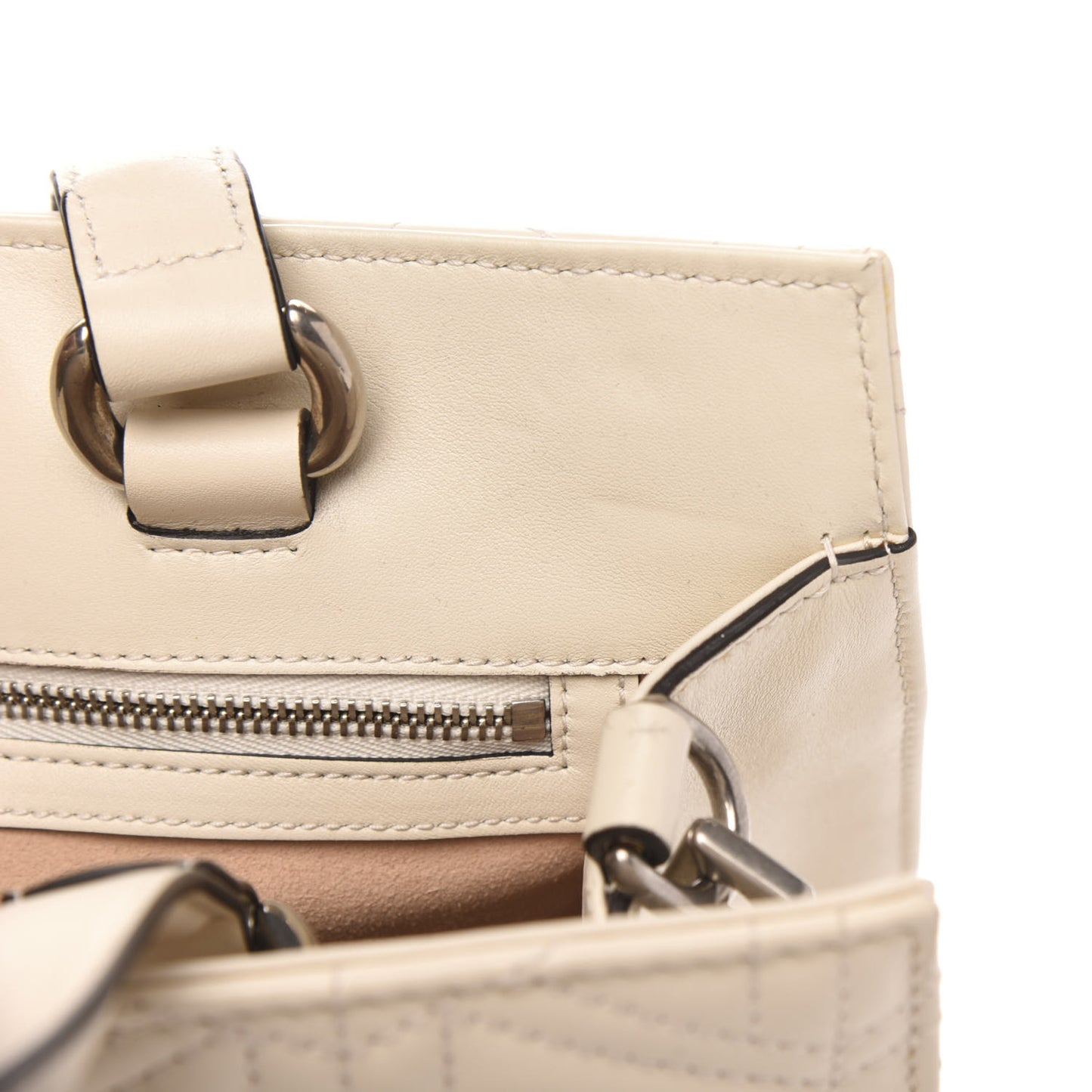 Cafskin Web Quilted Large Dionysus Tote Bag White