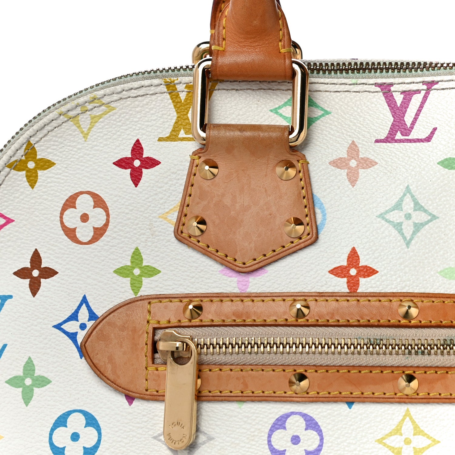 Louis Vuitton Monogram Multicolor Alma White 12 of 22