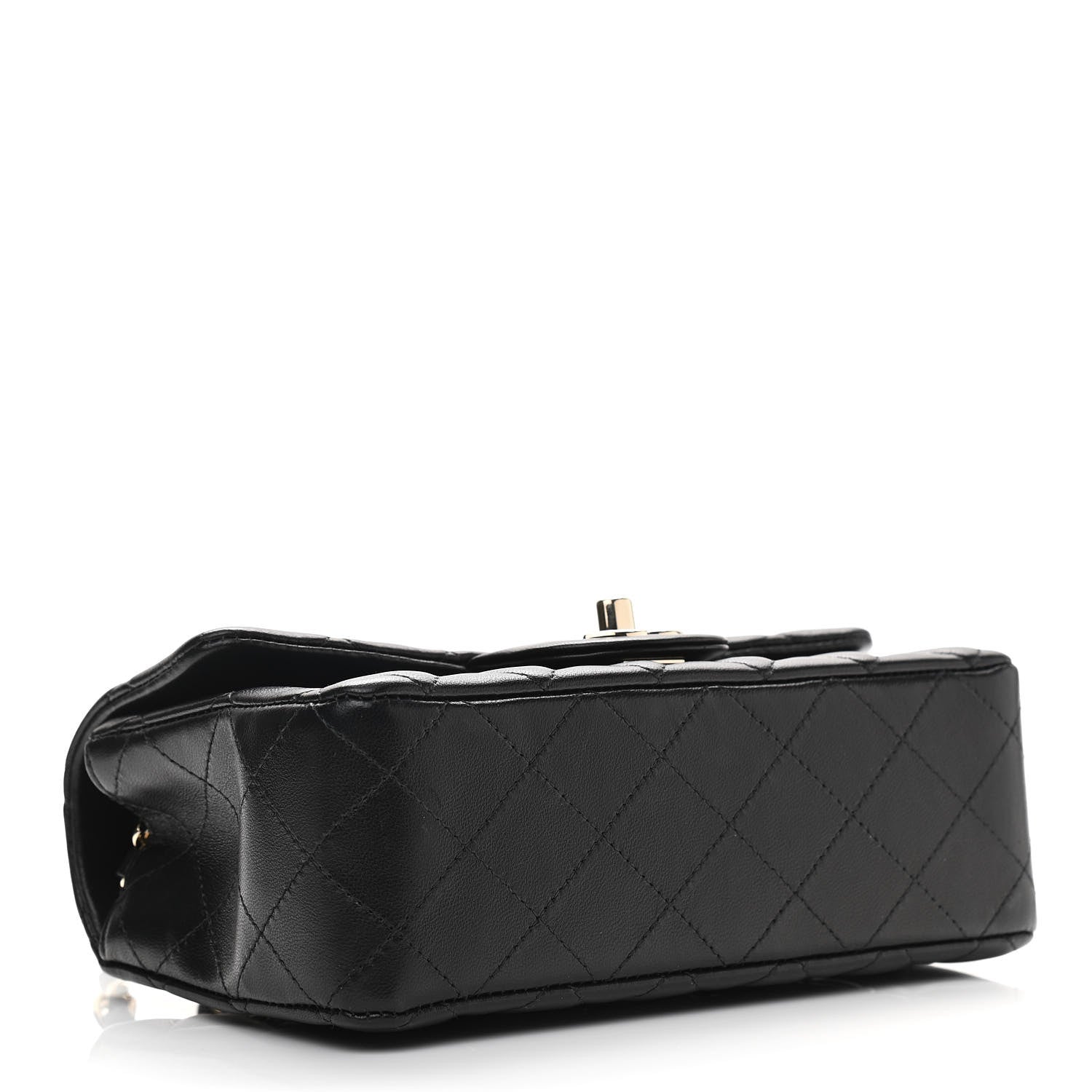 Chanel Lambskin Quilted Mini Rectangular Flap Black 4 of 11