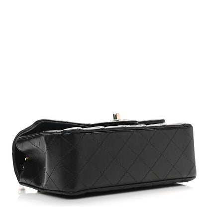 Chanel Lambskin Quilted Mini Rectangular Flap Black 4 of 11