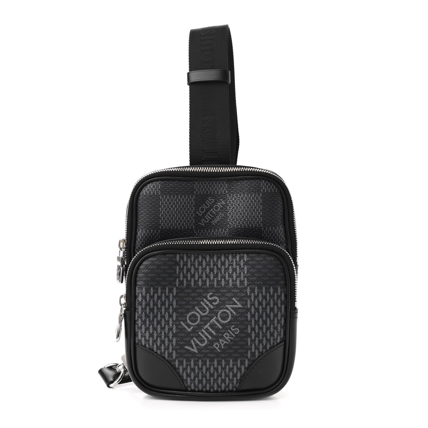 Louis Vuitton Damier Graphite 3D Amazone Sling Bag Black 1 of 10