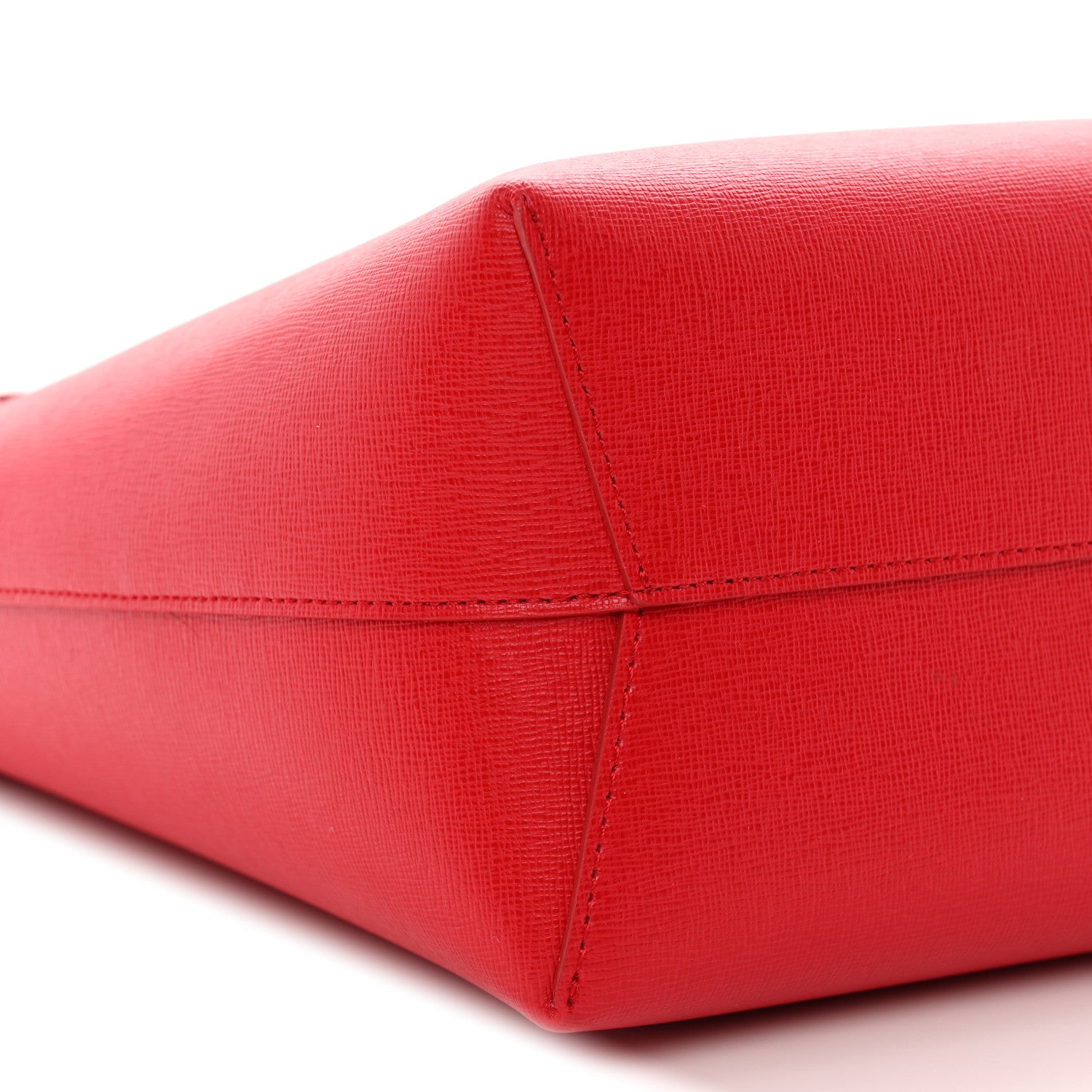 Mansur Gavriel Saffiano Mini Bucket Bag Flamma 9 of 11