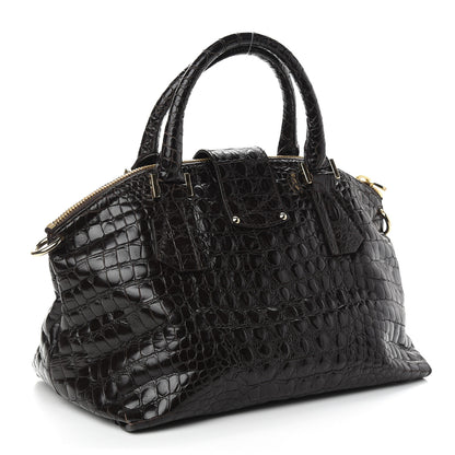 Jimmy Choo Calfskin Crocodile Embossed Bag 3 of 11