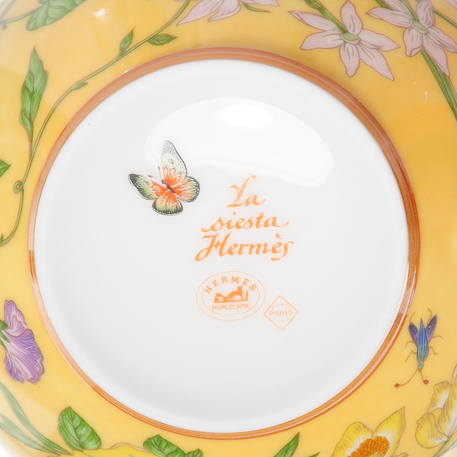 Hermes Porcelain La Siesta Breakfast Cup And Saucer-Set Of 2 7 of 7