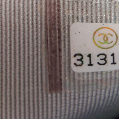 Chanel Iridescent Goatskin Quilted Wallet On Chain WOC Silver 8 of 12