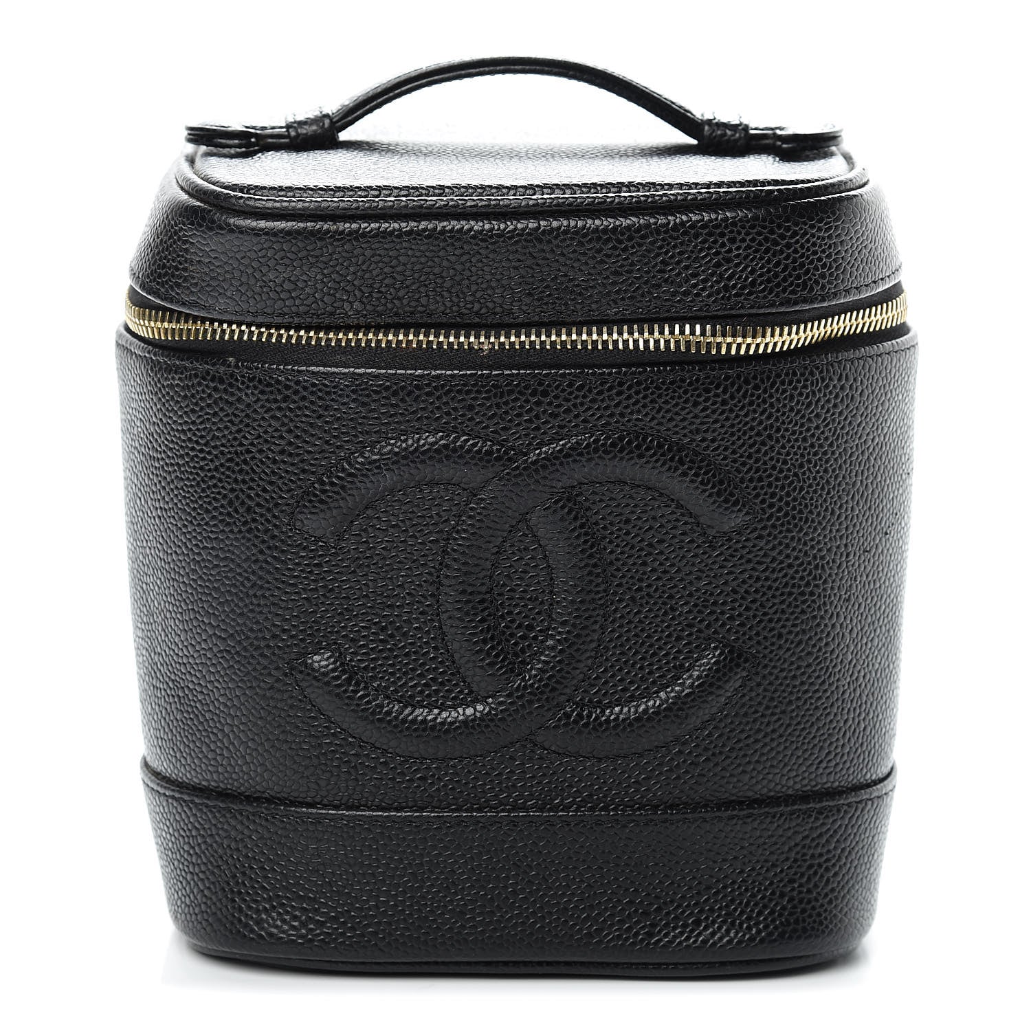 Chanel Caviar Vanity Cosmetic Case Black 1 of 13