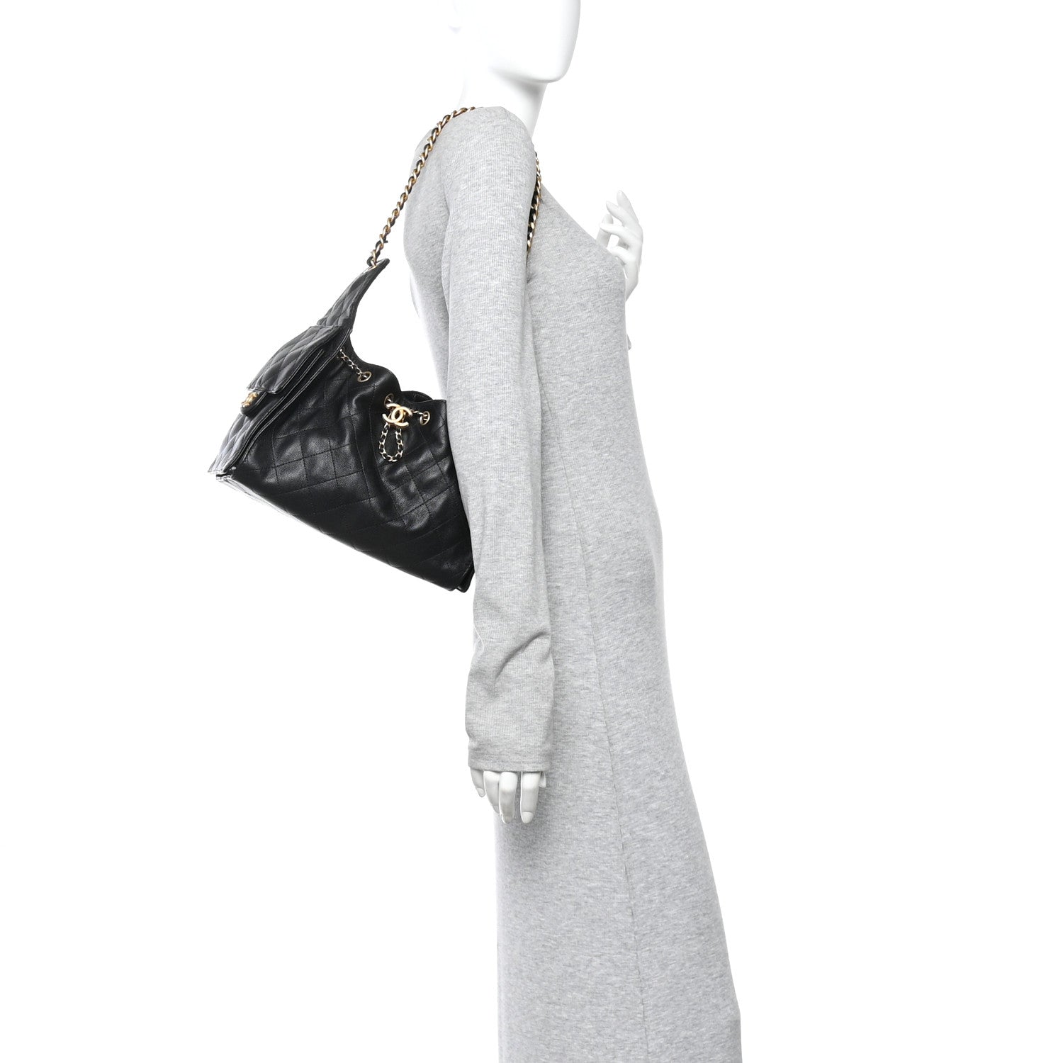 Chanel Caviar Quilted Small Chanel 25 Handbag Black 2 of 12