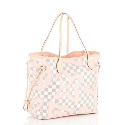 Louis Vuitton Damier Azur Tahitienne Neverfull MM 3 of 6
