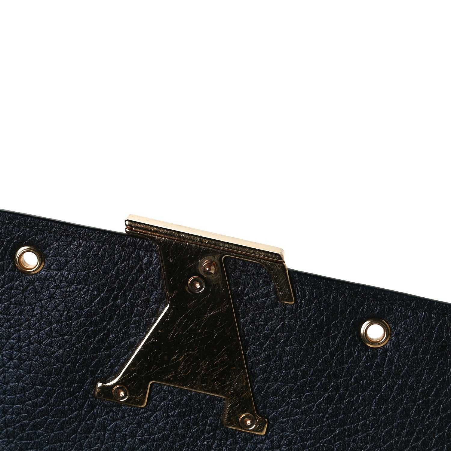 Louis Vuitton Taurillon Capucines Studded Wallet Black 7 of 8