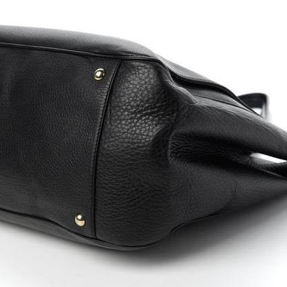 Gucci Calfskin Tote Black 7 of 10