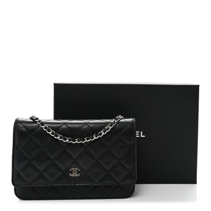 Chanel Caviar Quilted Wallet On Chain WOC Black 13 of 13
