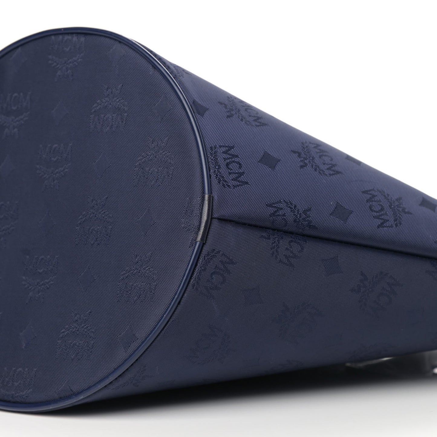 Nylon Monogram Calfskin Tote Navy