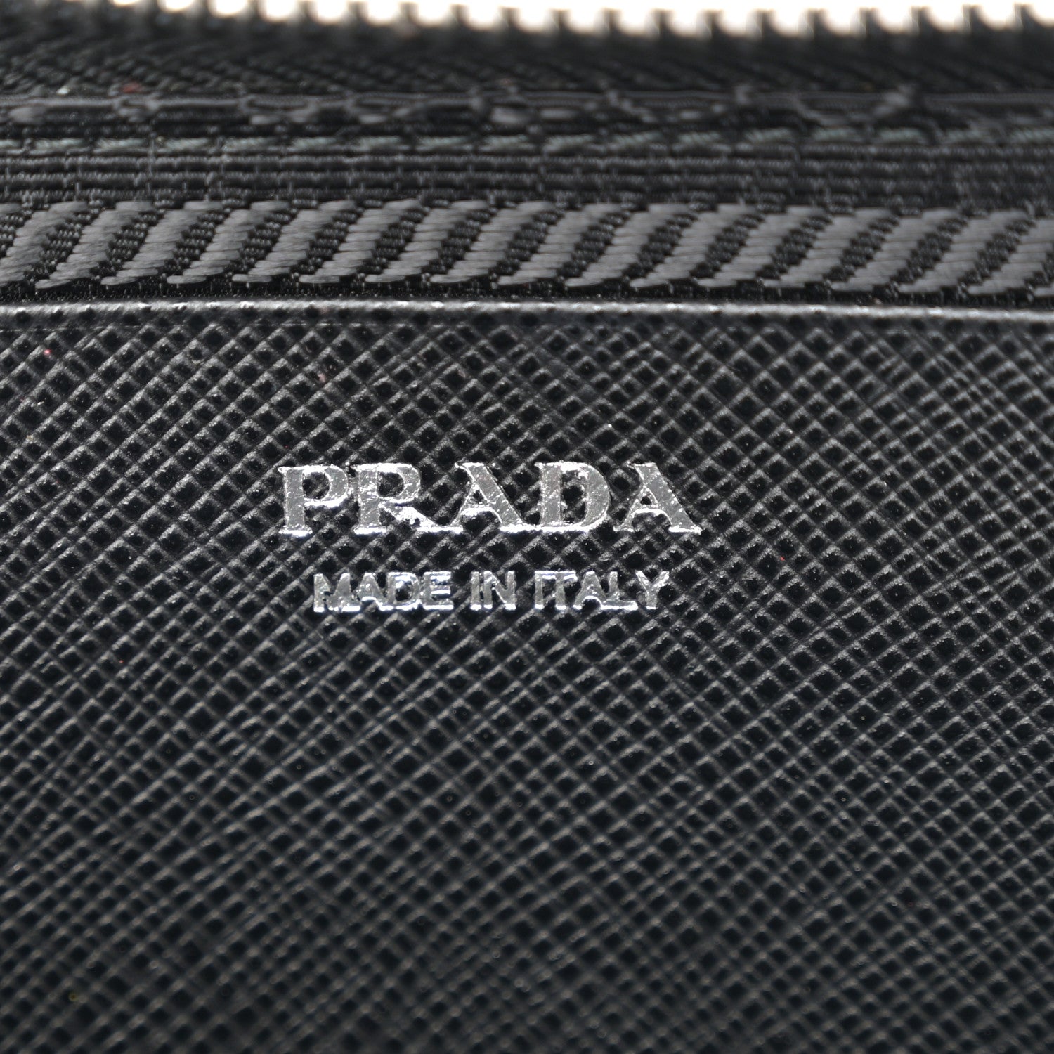 Prada Saffiano Mini Triangle Crossbody Pouch Black 6 of 12