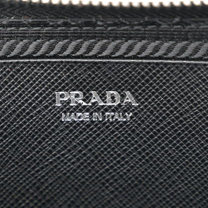 Prada Saffiano Mini Triangle Crossbody Pouch Black 6 of 12