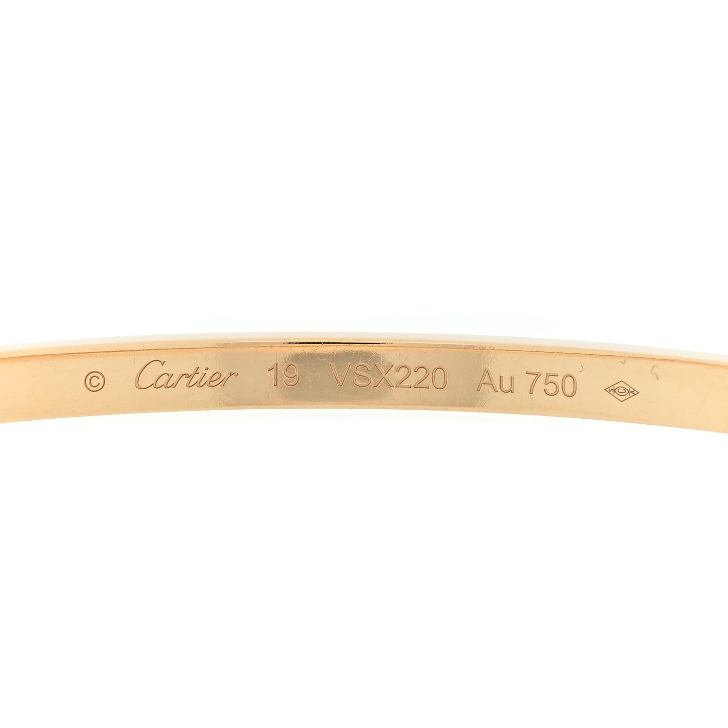 Cartier 18K Yellow Gold Small LOVE Bracelet 19 4 of 7