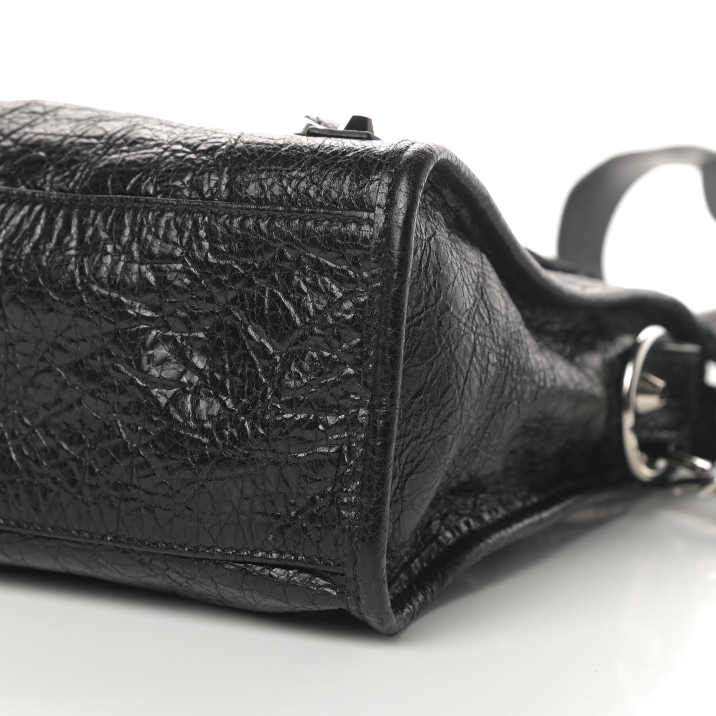 Agneau Classic Silver Hardware S City Black