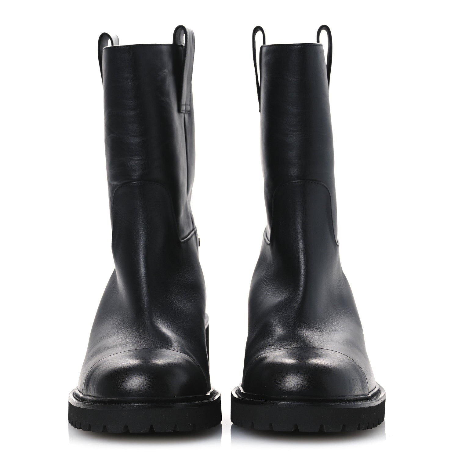 Chanel Calfskin CC Ankle Boots 39.5 Black 3 of 11