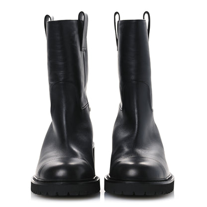 Chanel Calfskin CC Ankle Boots 39.5 Black 3 of 11