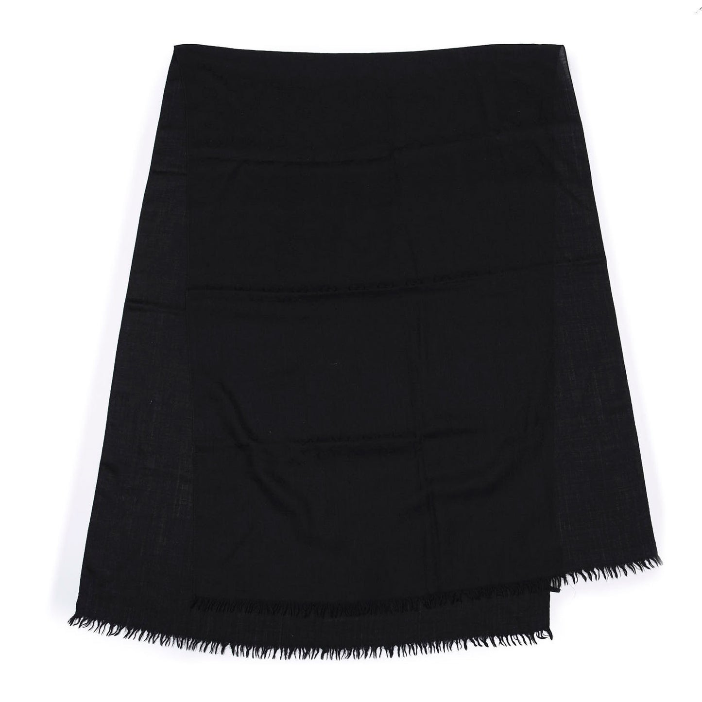 Wool Silk GG Monogram GGNat Scarf Black