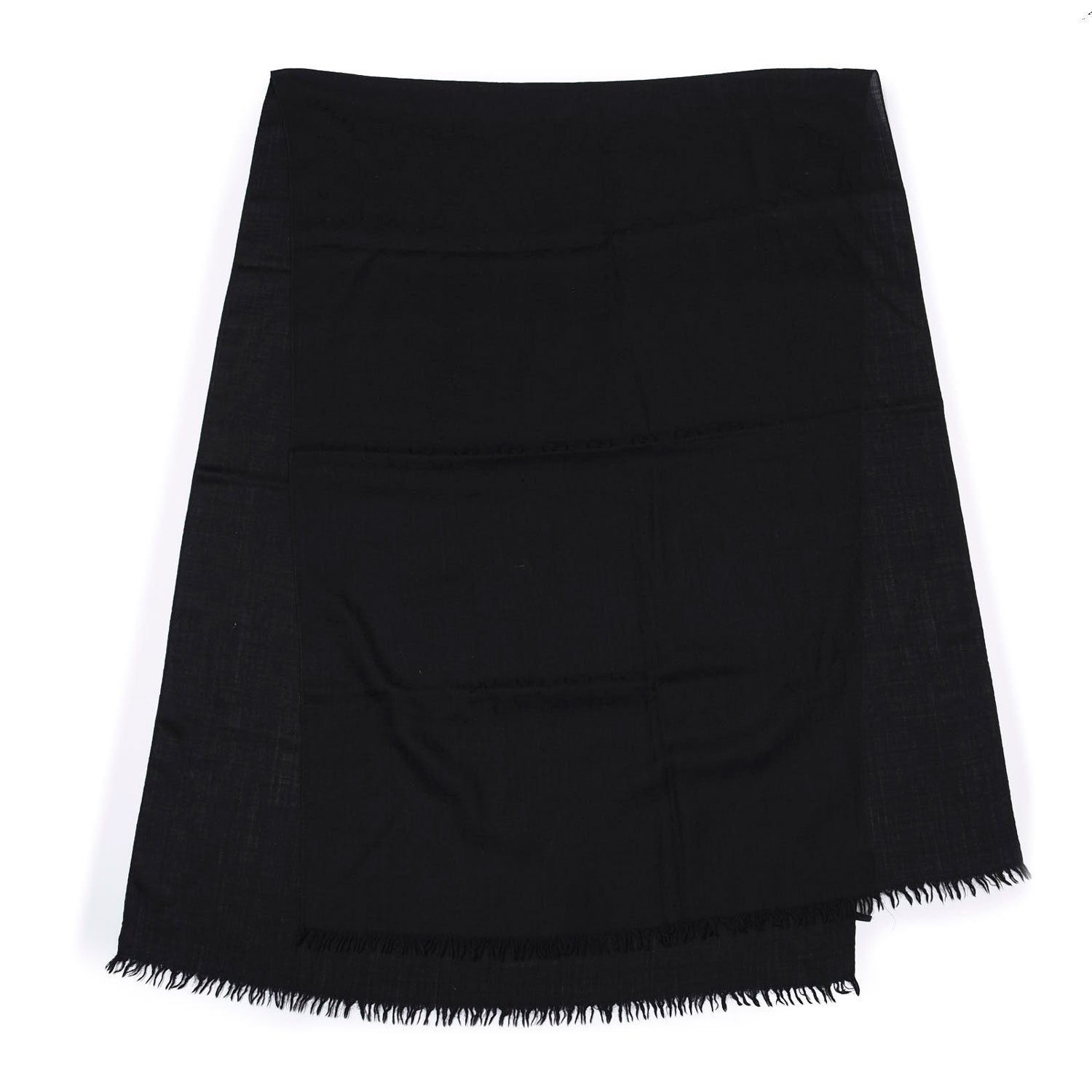 Gucci Wool Silk GG Monogram GGNat Scarf Black 2 of 6