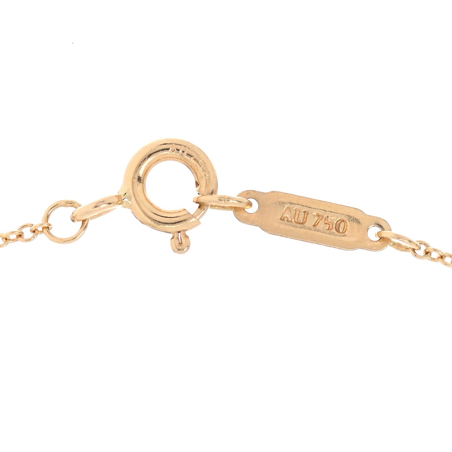 18K Yellow Gold Heart Key Pendant Necklace