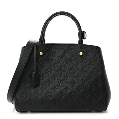Louis Vuitton Empreinte Montaigne MM Black 1 of 10