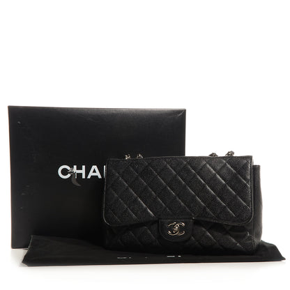 Chanel Caviar Jumbo Single Flap Black 9 of 9