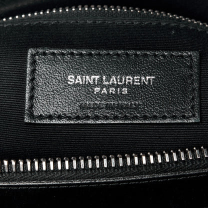Saint Laurent Calfskin Y Quilted Monogram Medium Loulou Chain Satchel Black 7 of 13