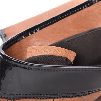 Fendi Nappa Patent B Bag Osso Black 9 of 10