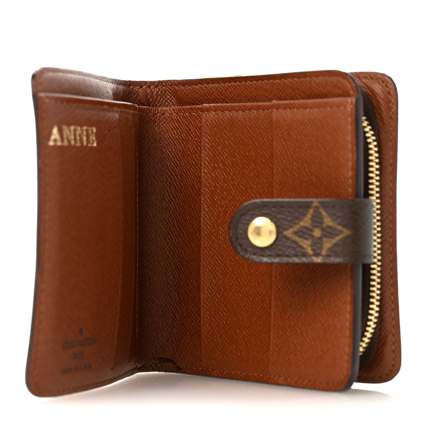 Monogram Compact Zippe Zipped Wallet
