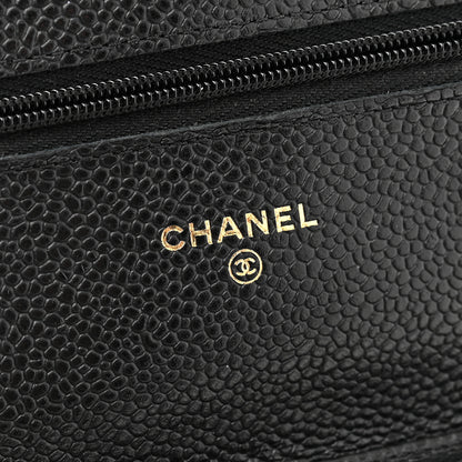 Chanel Caviar Quilted Wallet On Chain WOC Black 6 of 11