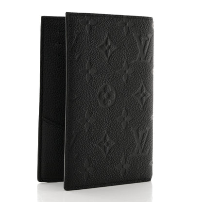Louis Vuitton Empreinte Monogram Passport Cover Black 3 of 7
