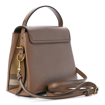 Burberry Derby Calfskin House Check Small Camberley Dark Sand 7 of 8