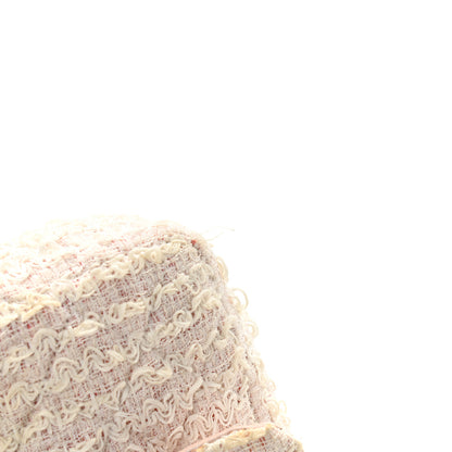 Chanel Tweed Quilted Medium Single Flap White Pink 15 of 18