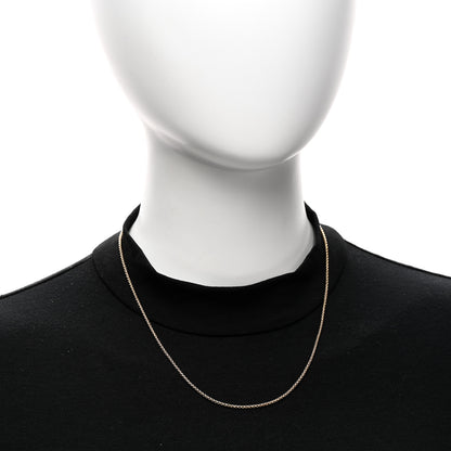 David Yurman 18K Yellow Gold 1.7mm Box Chain Necklace 18" 2 of 5