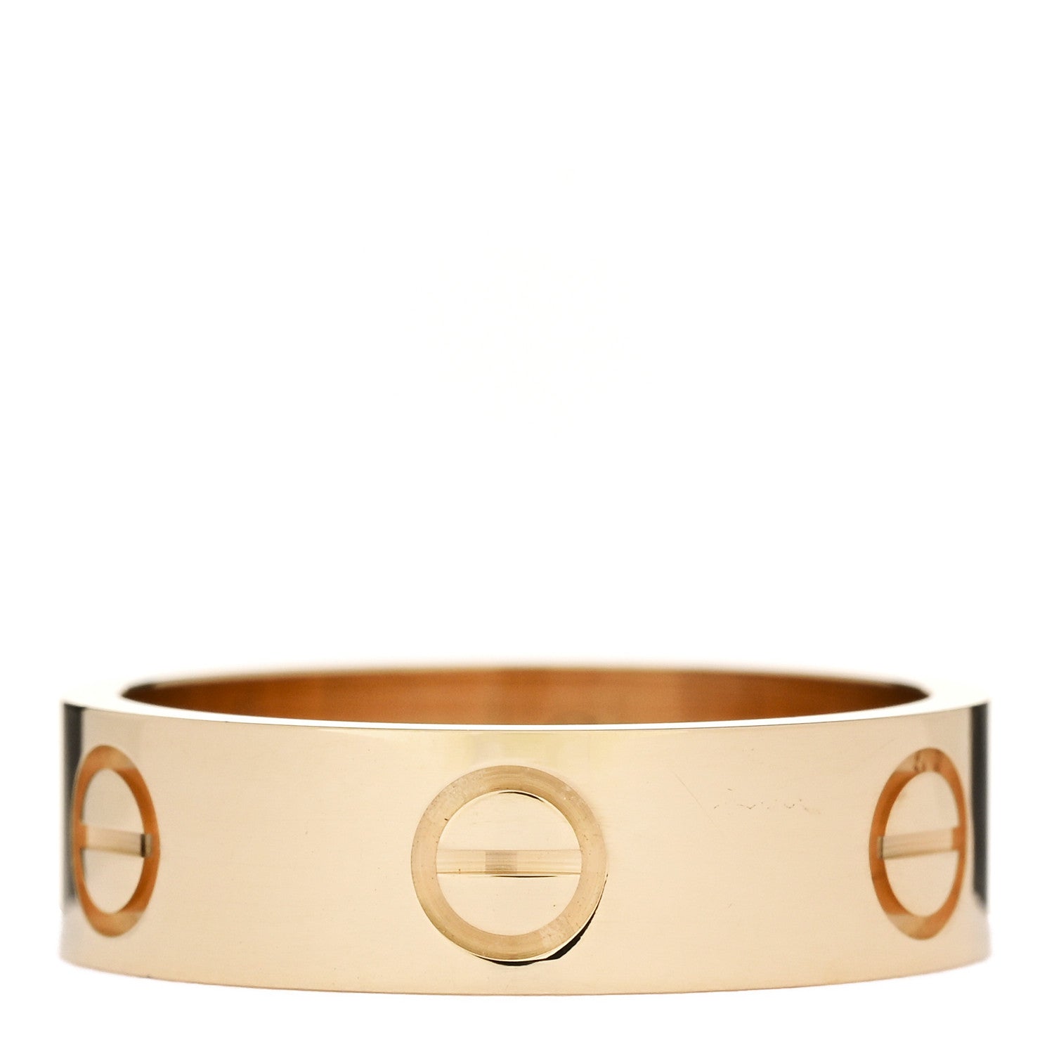 Cartier 18K Yellow Gold 5.5mm LOVE Ring 53 6.5 1 of 5