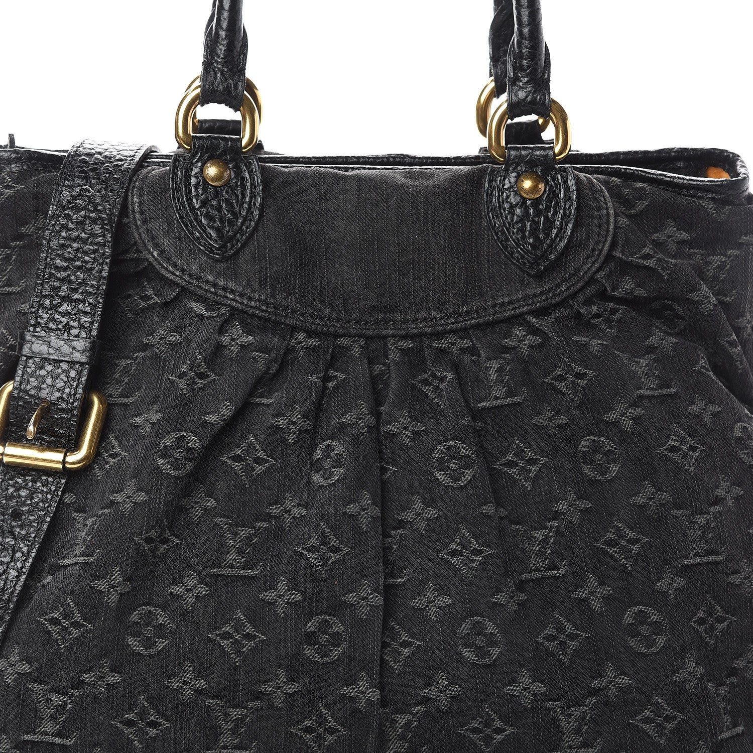 Louis Vuitton Denim Neo Cabby MM Black 6 of 8