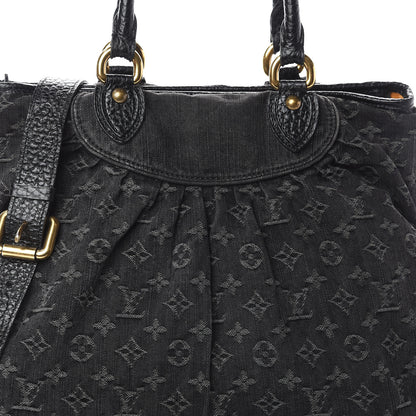 Louis Vuitton Denim Neo Cabby MM Black 6 of 8