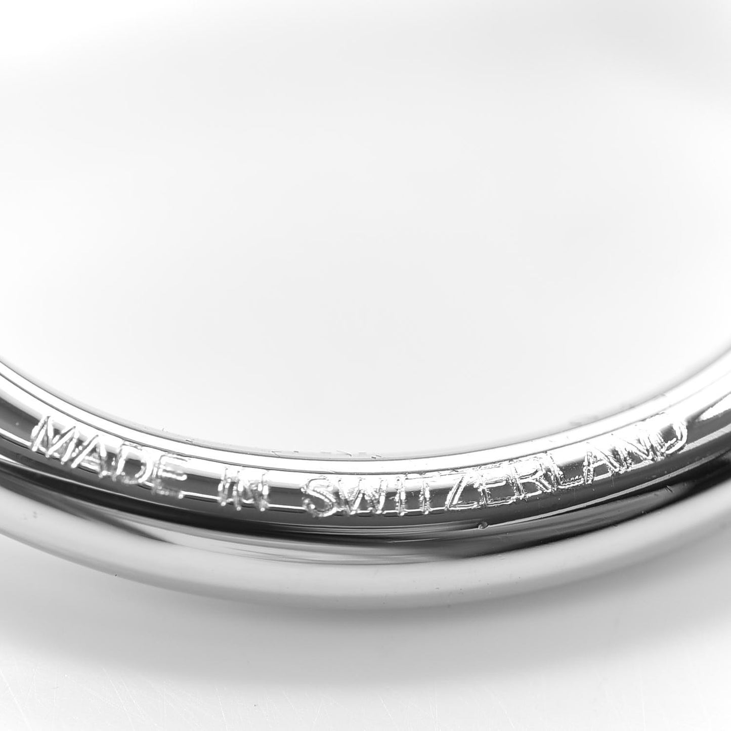 Palladium Knot Scarf Ring Silver
