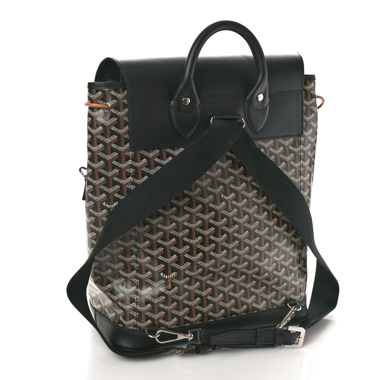 Goyardine Calfskin Alpin MM Backpack Black