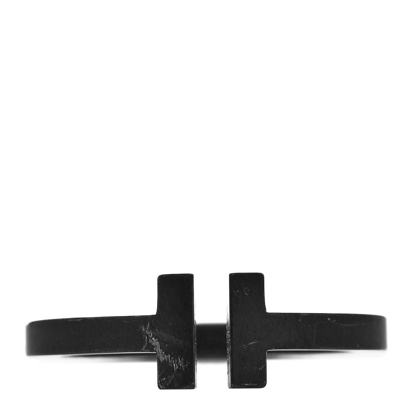 Black-Coated Stainless Steel T Square Ring 62 10