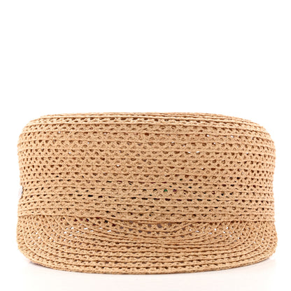Hermes Raffia Braided Galatee Cap 58 Naturel 3 of 9