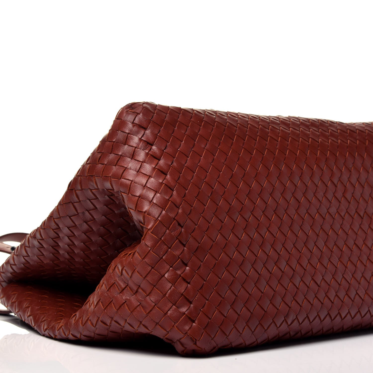 Bottega Veneta Nappa Intrecciato Large Seamless Tote Burnt Red 9 of 10
