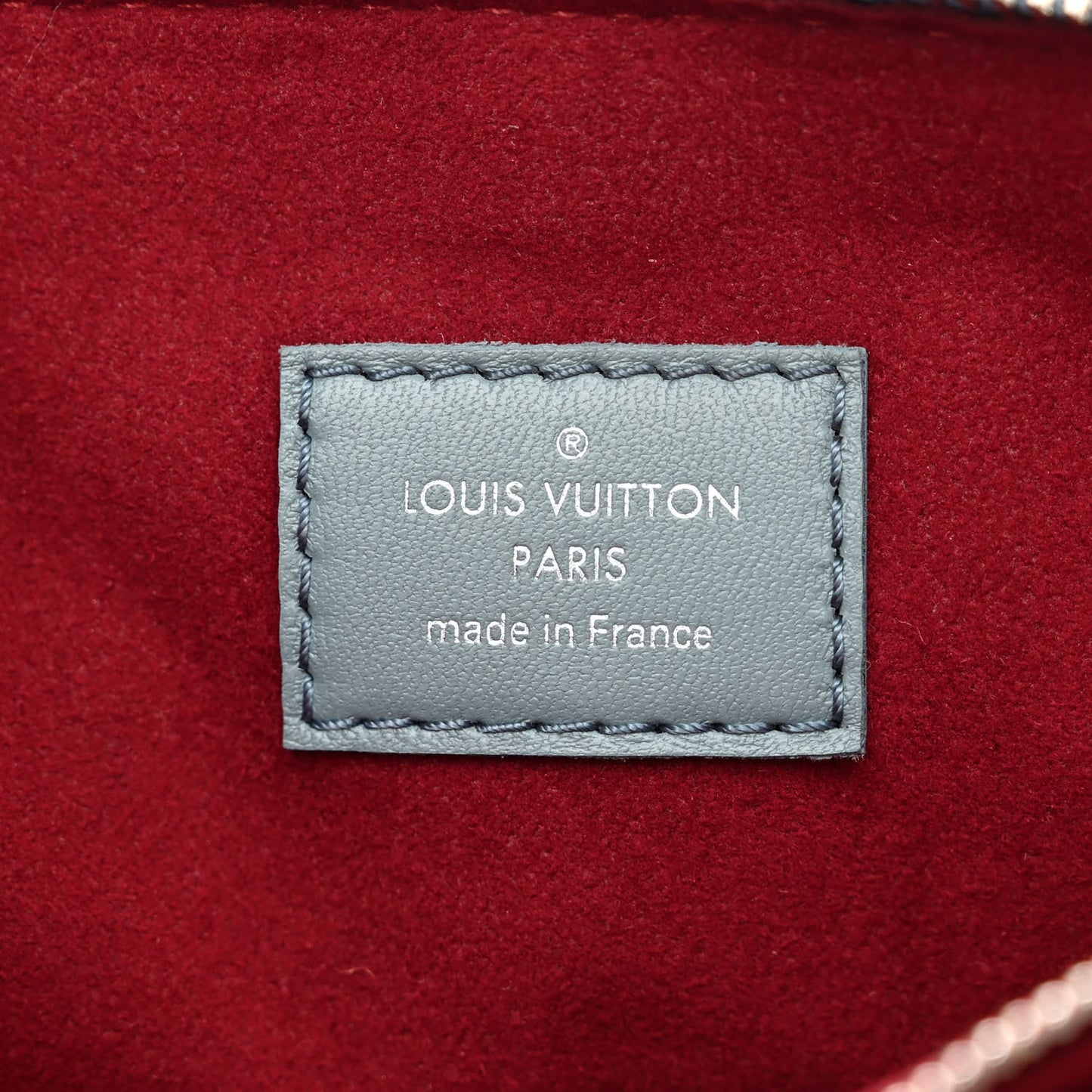 Lambskin Embossed Monogram Coussin PM Blue Glacier