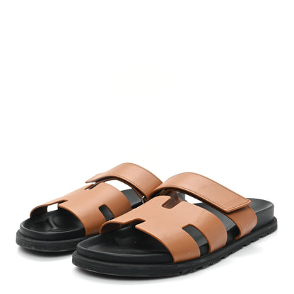 Hermes Calfskin Mens Chypre Sandals 43 Naturel 4 of 10