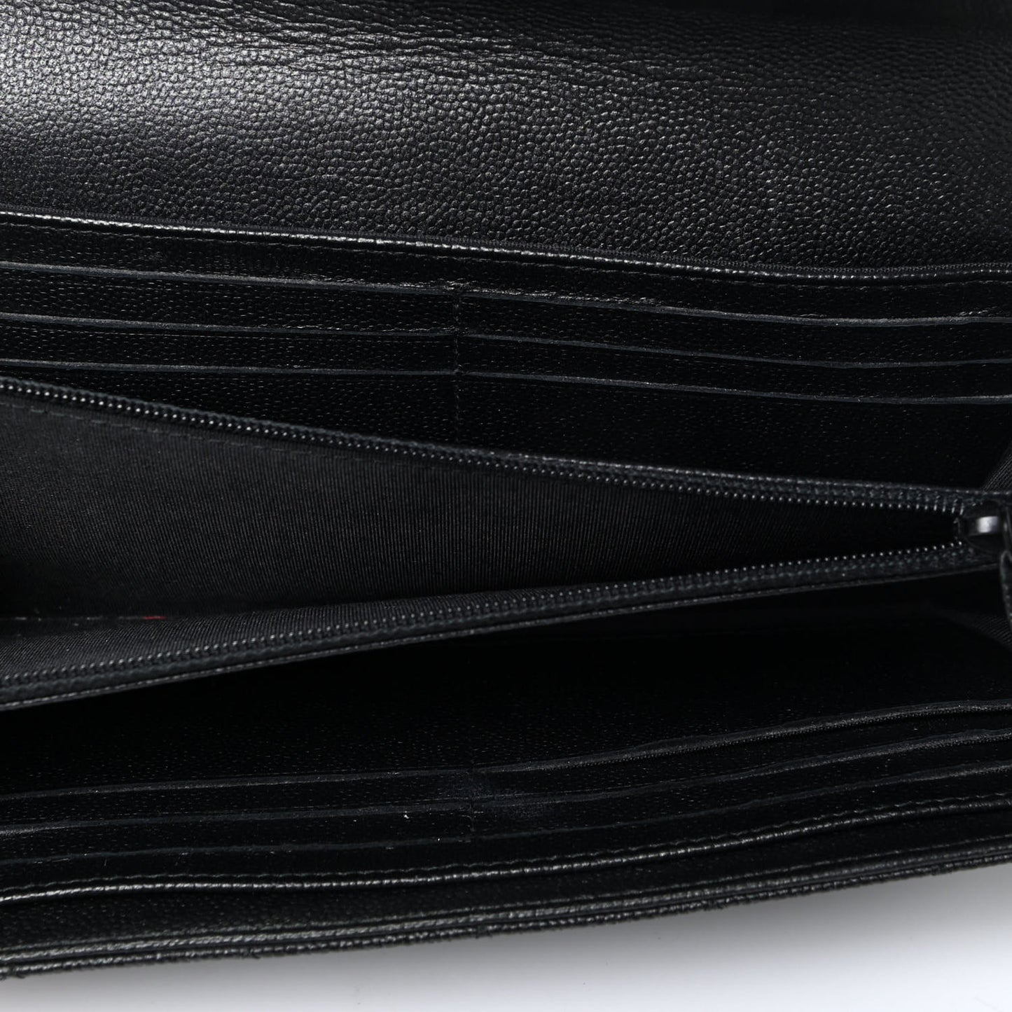 Caviar Quilted Boy Flap Wallet So Black