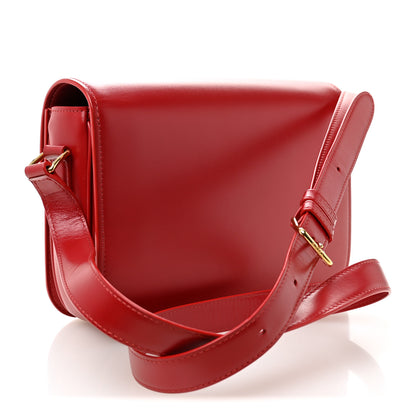 Celine Shiny Calfskin Medium Triomphe Red Red 3 of 11