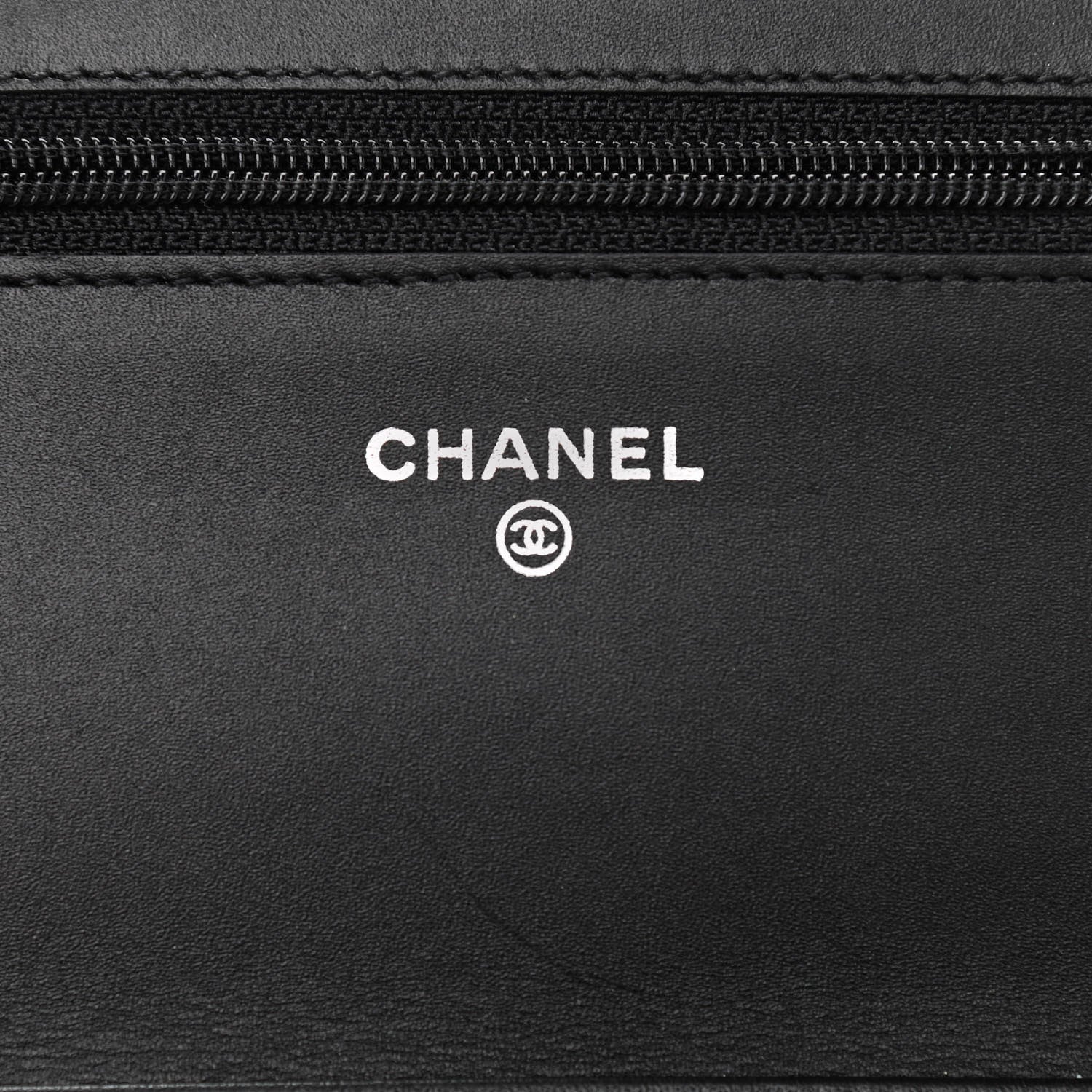 Chanel Caviar Timeless CC Wallet On Chain WOC Black 6 of 12