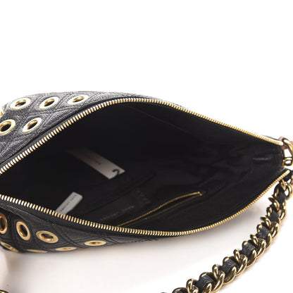 Marc Jacobs Goatskin Quilted Grommet Small Nomad Hobo Black 5 of 10