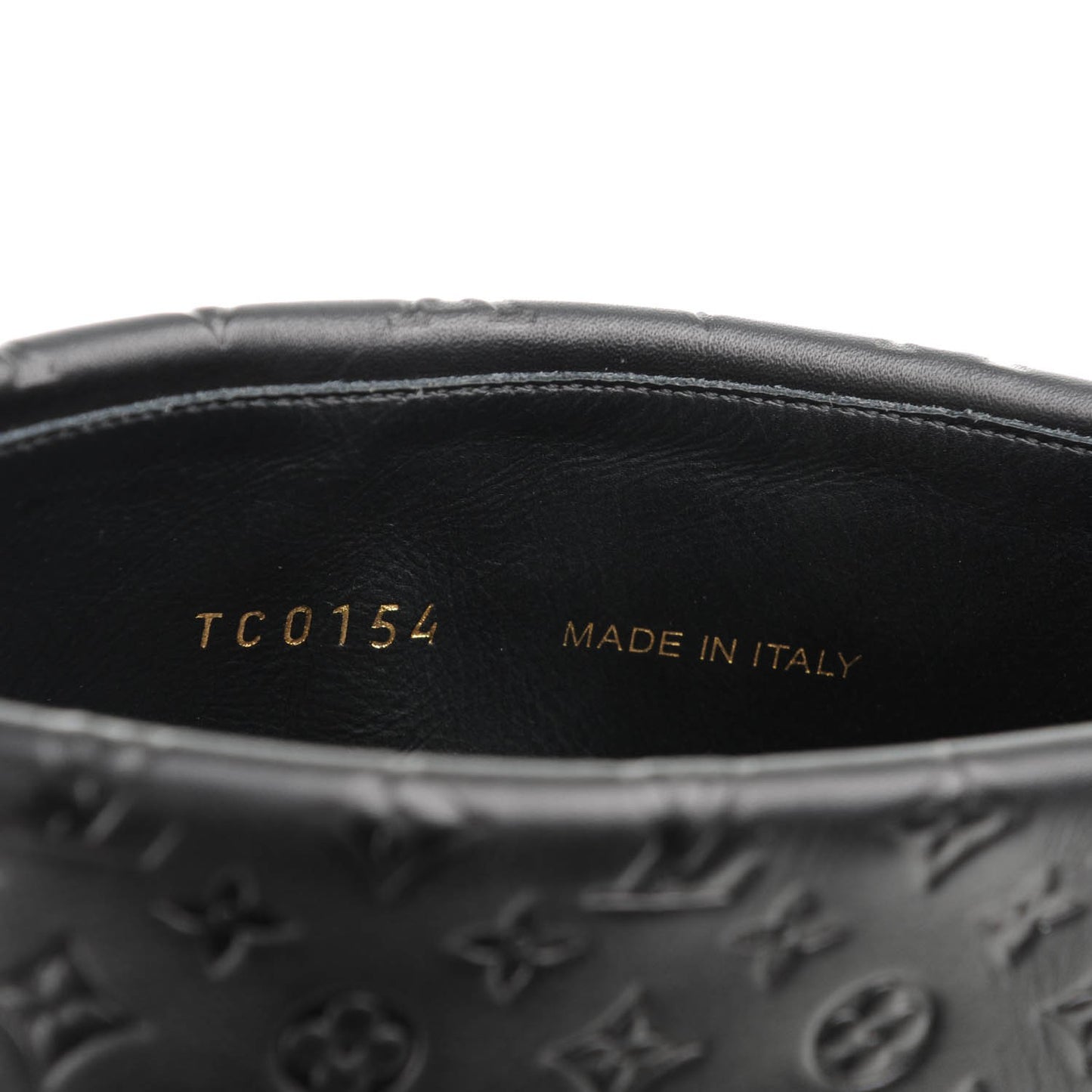 Calfskin Monogram Road Trip Flat Boots 38.5 Black